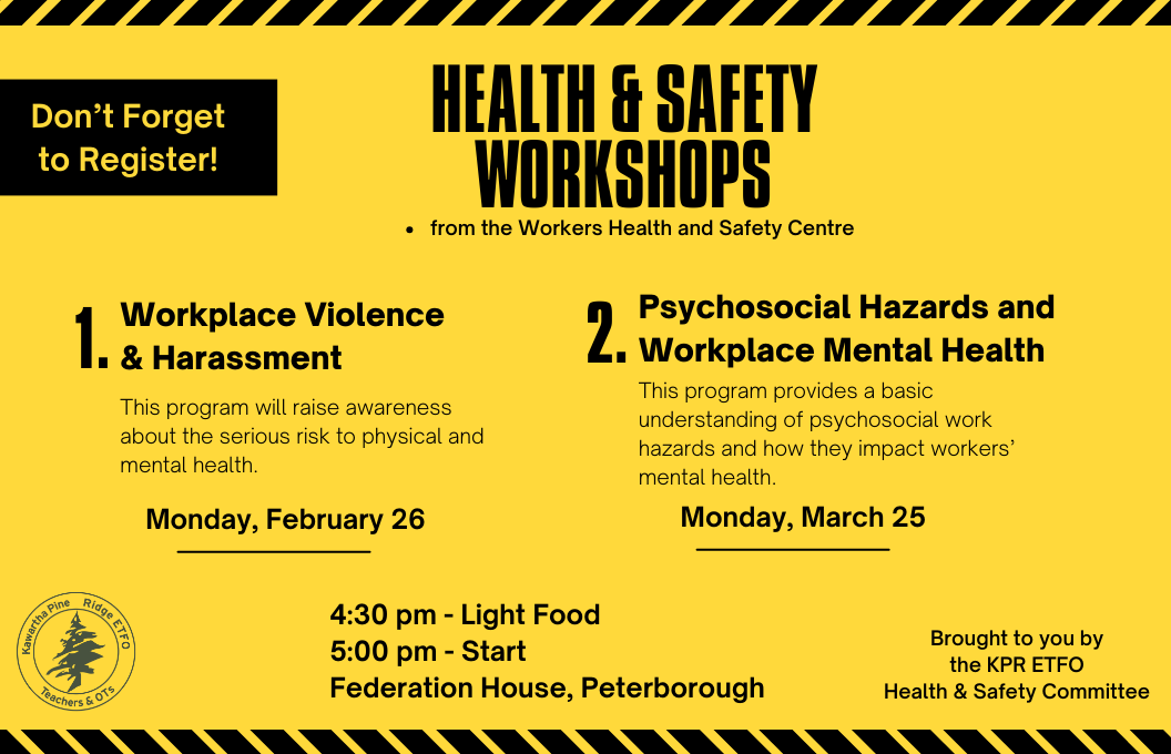 Psychosocial Hazards & Workplace Mental Health - Health and Safety Workshop